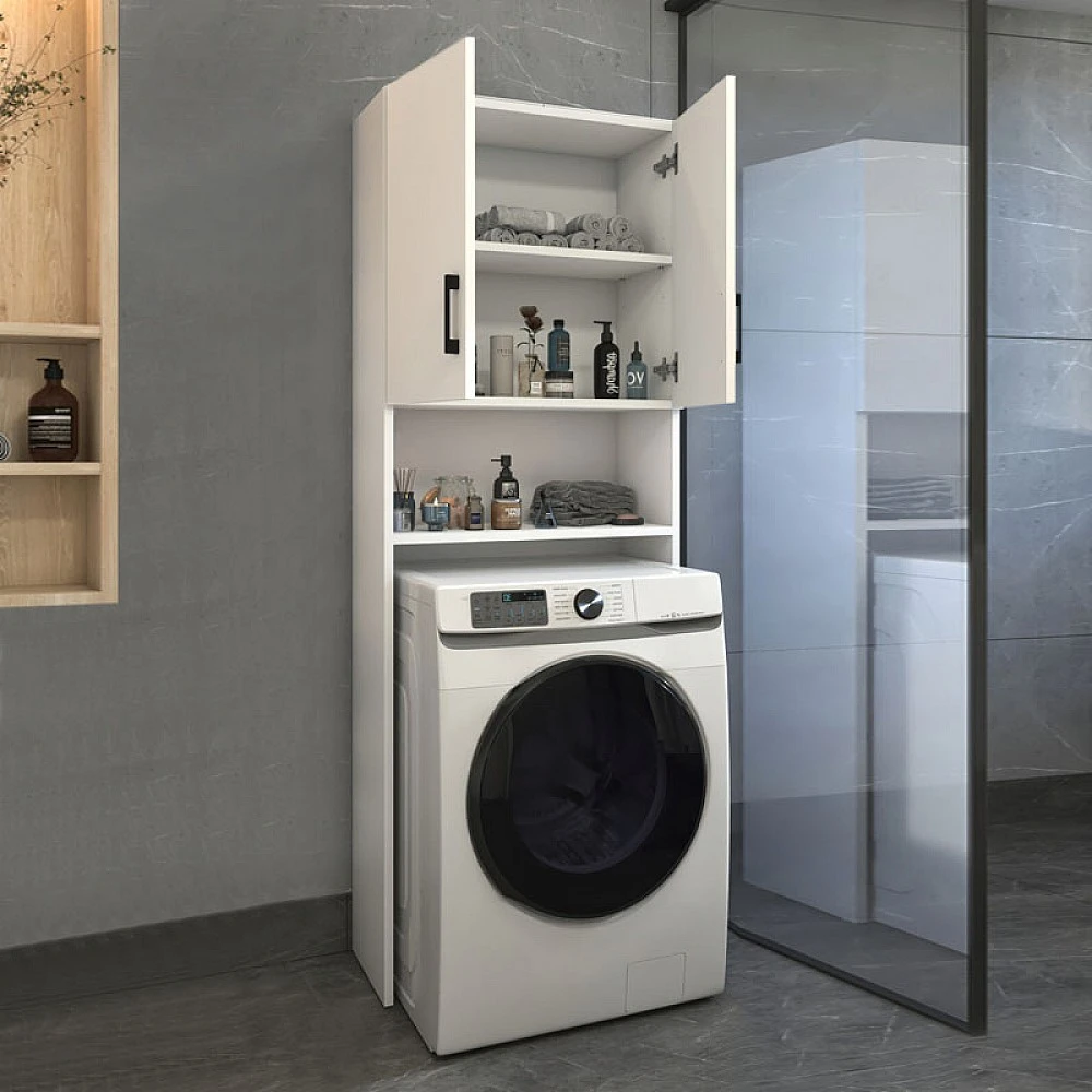 Έπιπλο πλυντηρίου Holton Megapap χρώμα λευκό 65,5x30x180εκ. Έπιπλο πλυντηρίου Holton Megapap χρώμα λευκό 65,5x30x180εκ.