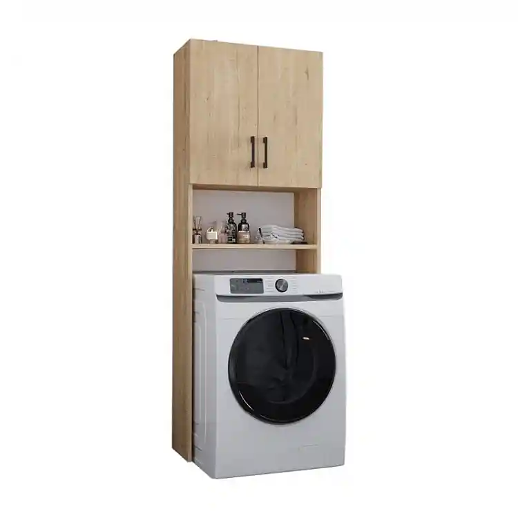 Έπιπλο πλυντηρίου Holton Megapap χρώμα sapphire oak 65,5x30x180εκ. | GP041-0054,2