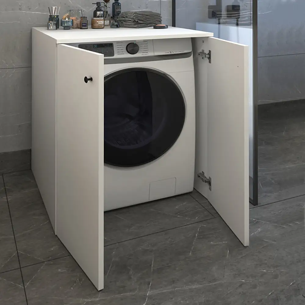 Έπιπλο πλυντηρίου Gray Megapap χρώμα λευκό 70x66x90εκ. | GP041-0055,1