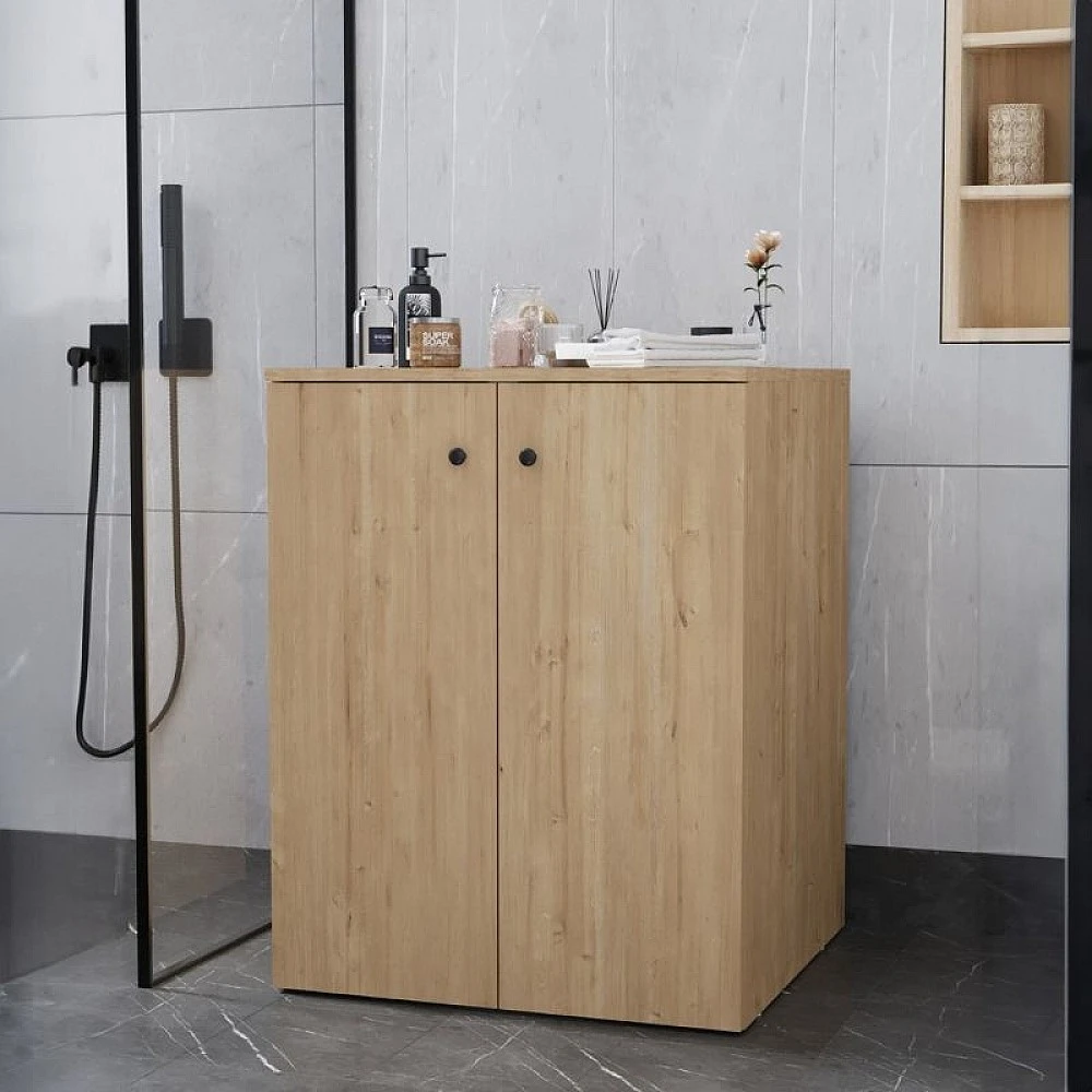 Έπιπλο πλυντηρίου Gray Megapap χρώμα sapphire oak 70x66x90εκ. Έπιπλο πλυντηρίου Gray Megapap χρώμα sapphire oak 70x66x90εκ.