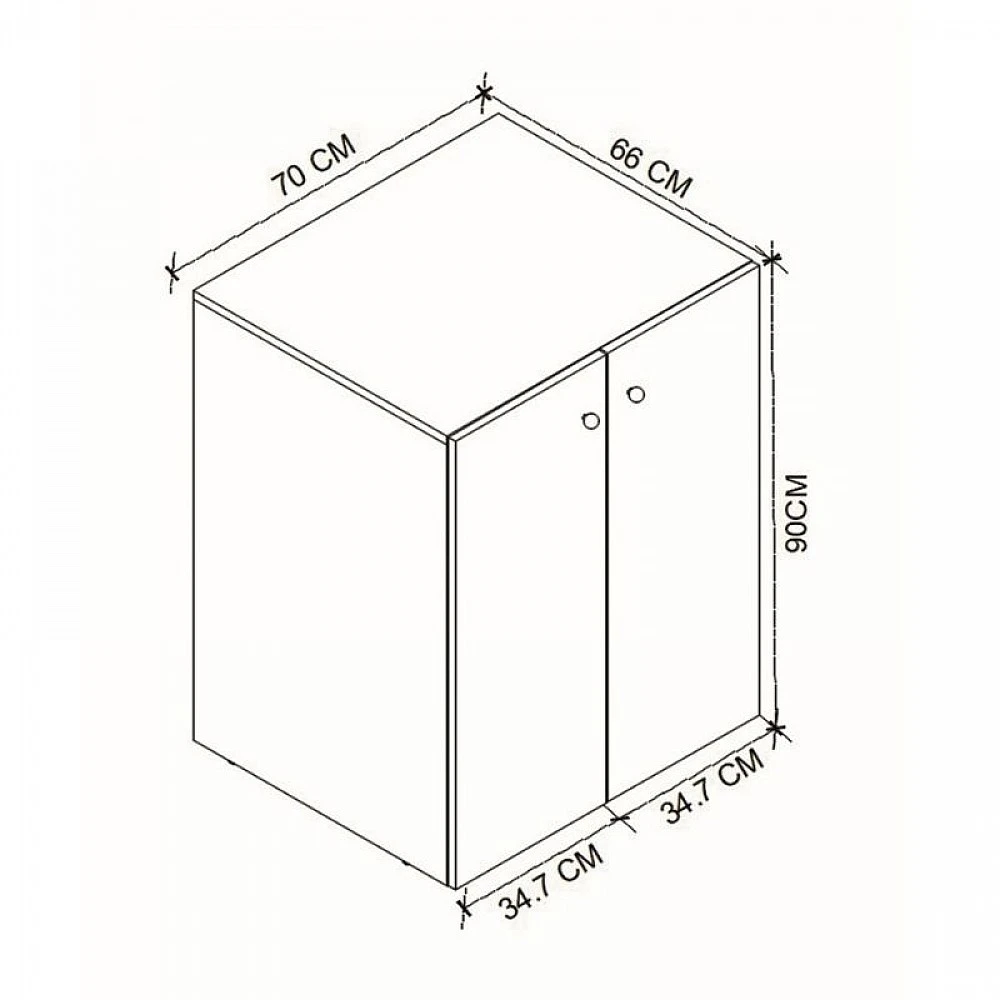 Έπιπλο πλυντηρίου Gray Megapap χρώμα sapphire oak 70x66x90εκ. Έπιπλο πλυντηρίου Gray Megapap χρώμα sapphire oak 70x66x90εκ.