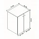 Έπιπλο πλυντηρίου Gray Megapap χρώμα sapphire oak 70x66x90εκ. Έπιπλο πλυντηρίου Gray Megapap χρώμα sapphire oak 70x66x90εκ.