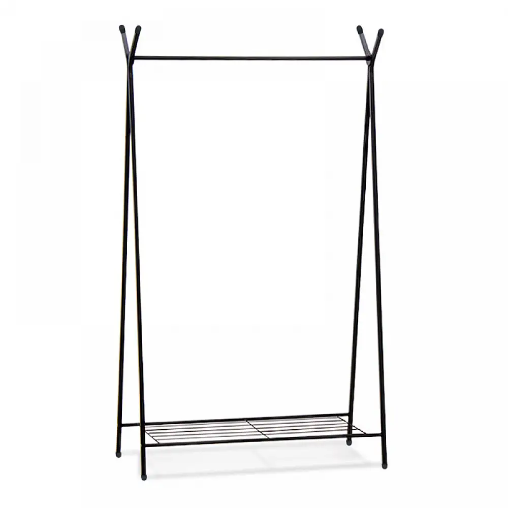 Επιδαπέδια κρεμάστρα Shua Megapap μεταλλική χρώμα μαύρο 90x38x150εκ. | GP041-0063,1