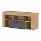 Έπιπλο τηλεόρασης Midili Megapap χρώμα sapphire oak - ανθρακί 135x42x60,7εκ. | GP041-0082,1