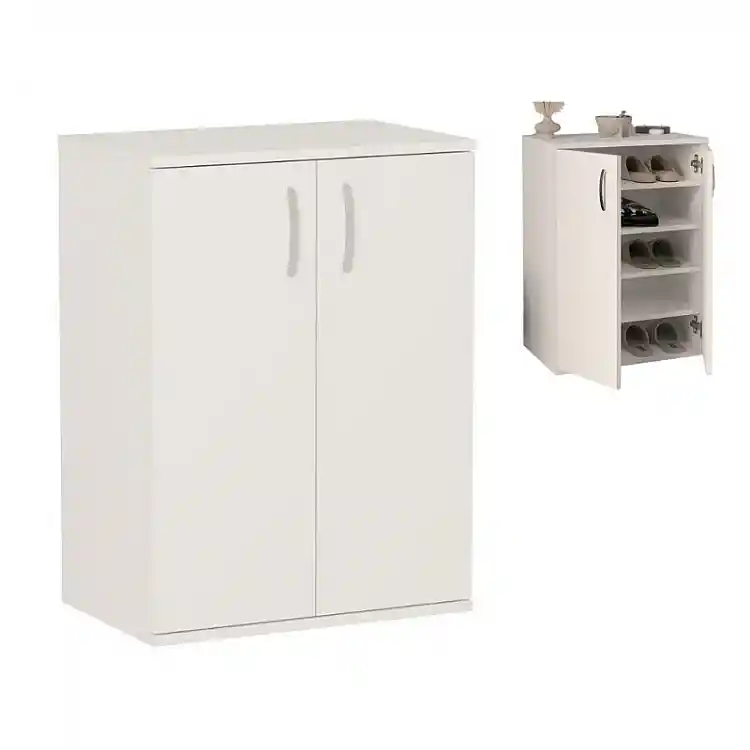 Παπουτσοθήκη - Ντουλάπι Manolo Megapap χρώμα λευκό 60x38x81,4εκ. | GP041-0084,1