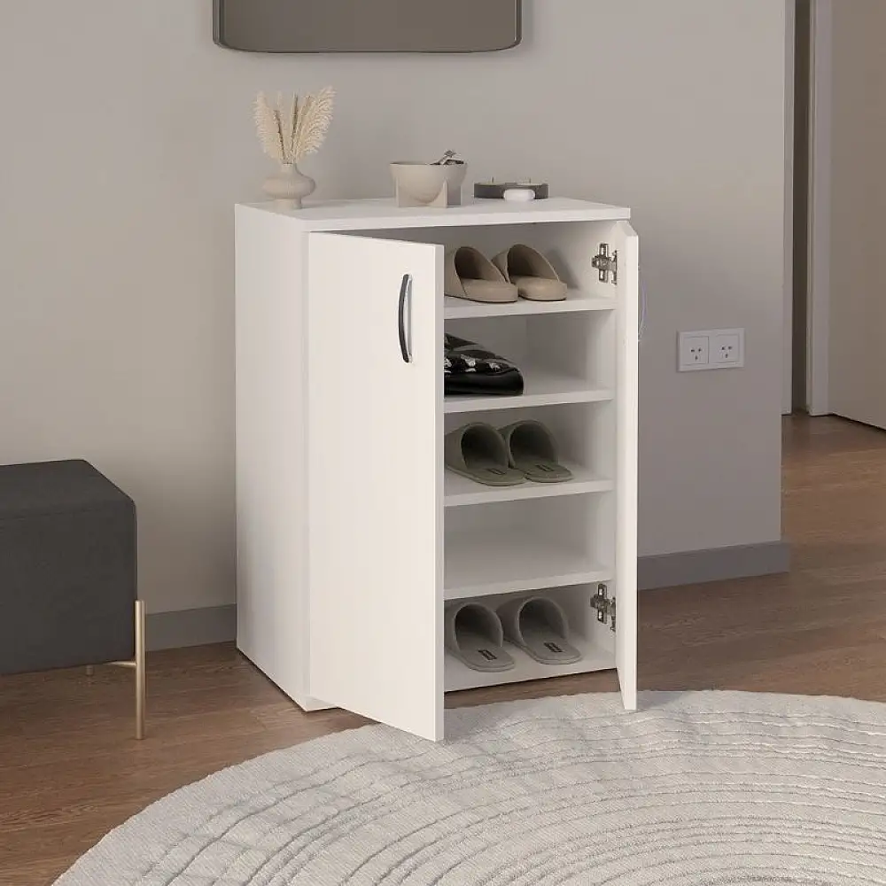 Παπουτσοθήκη - Ντουλάπι Manolo Megapap χρώμα λευκό 60x38x81,4εκ. | GP041-0084,1