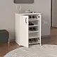 Παπουτσοθήκη - Ντουλάπι Manolo Megapap χρώμα λευκό 60x38x81,4εκ. | GP041-0084,1