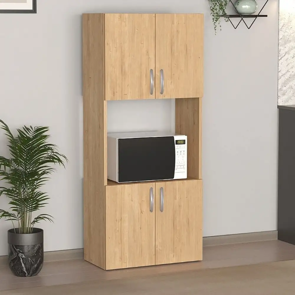 Ντουλάπα κουζίνας Armado Megapap χρώμα sapphire oak 60x32x140εκ. | GP041-0086,3