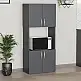 Ντουλάπα κουζίνας Armado Megapap χρώμα ανθρακί 60x32x140εκ. | GP041-0086,4
