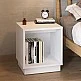 Κομοδίνο Gino Megapap χρώμα λευκό 40x35,3x45εκ. Κομοδίνο Gino Megapap χρώμα λευκό 40x35,3x45εκ.