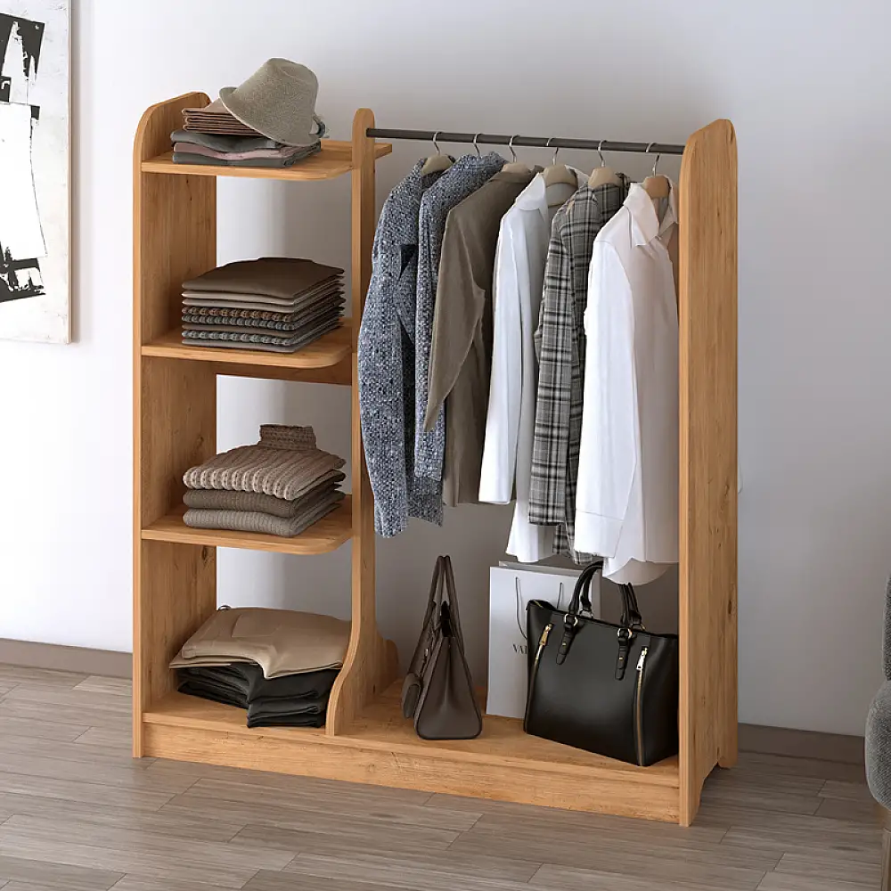 Έπιπλο εισόδου Rozesme Megapap χρώμα pine oak 120x40x135εκ. | GP041-0099,1