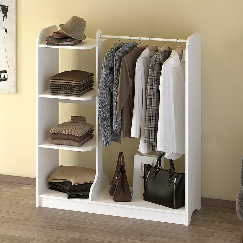 Έπιπλο εισόδου Rozesme Megapap χρώμα λευκό 120x40x135εκ. | GP041-0099,2