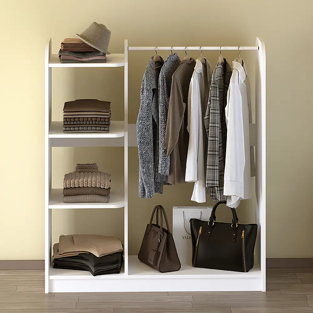 Έπιπλο εισόδου Rozesme Megapap χρώμα λευκό 120x40x135εκ. | GP041-0099,2