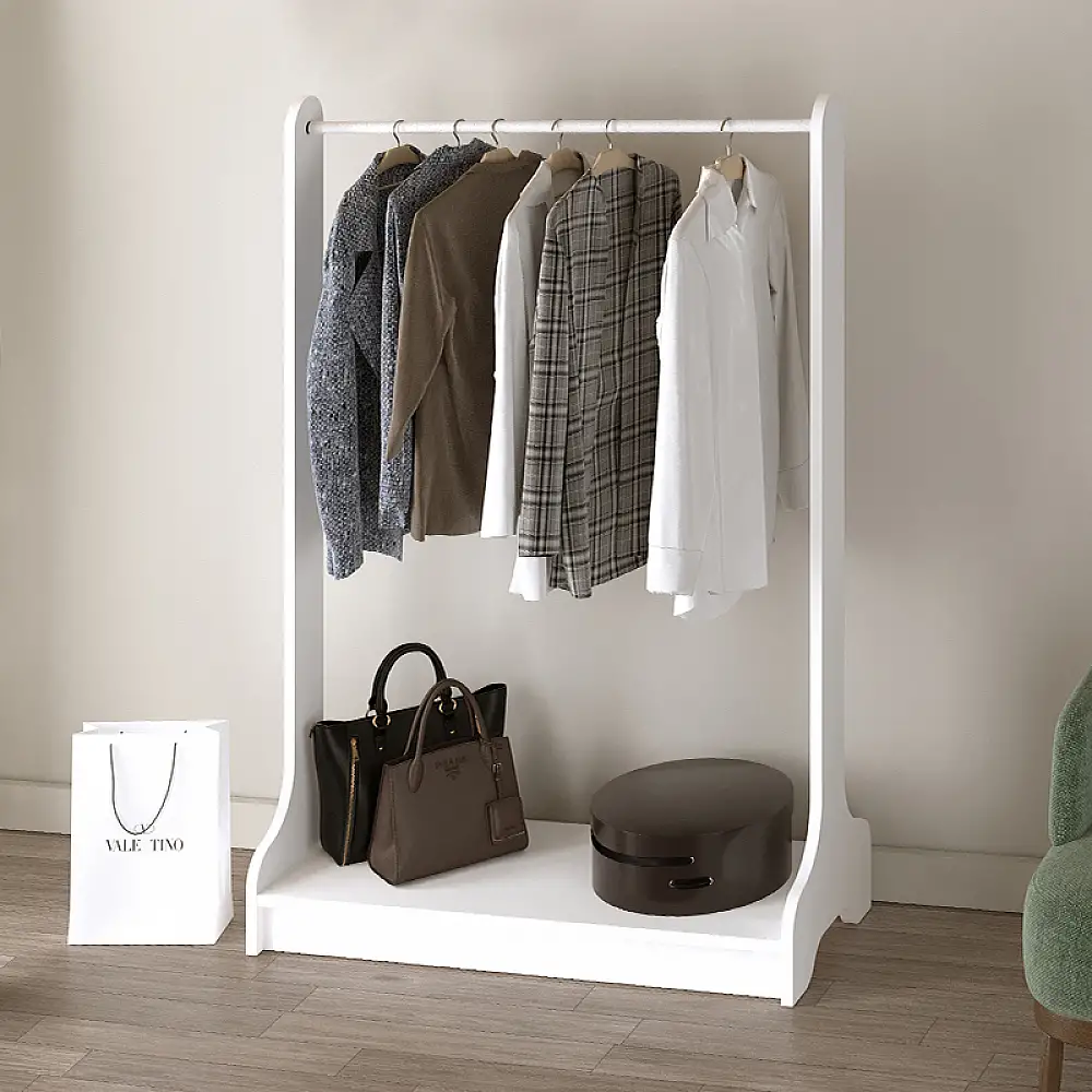 Έπιπλο εισόδου Belgum Megapap χρώμα λευκό 87,3x35x128εκ. | GP041-0100,2