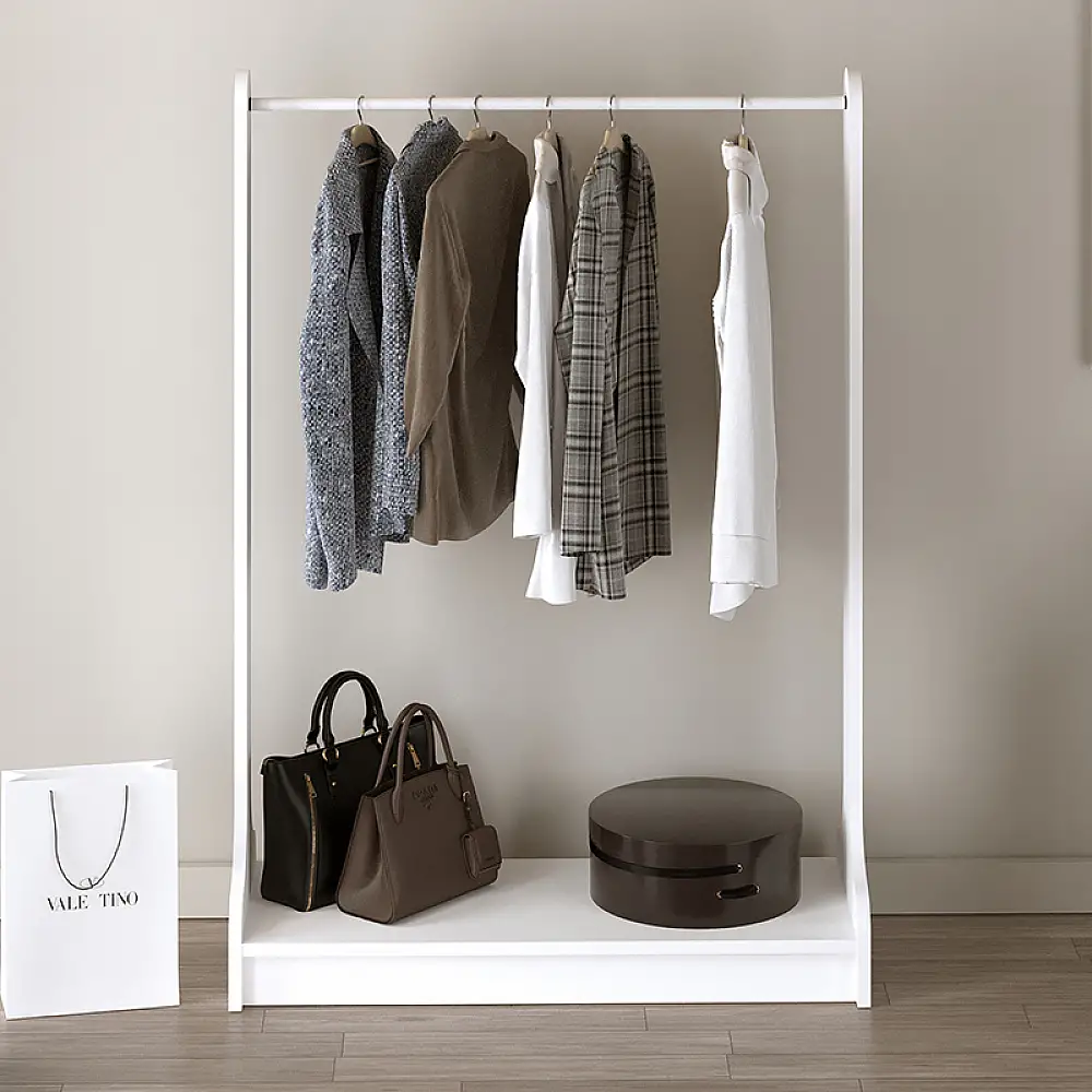 Έπιπλο εισόδου Belgum Megapap χρώμα λευκό 87,3x35x128εκ. | GP041-0100,2