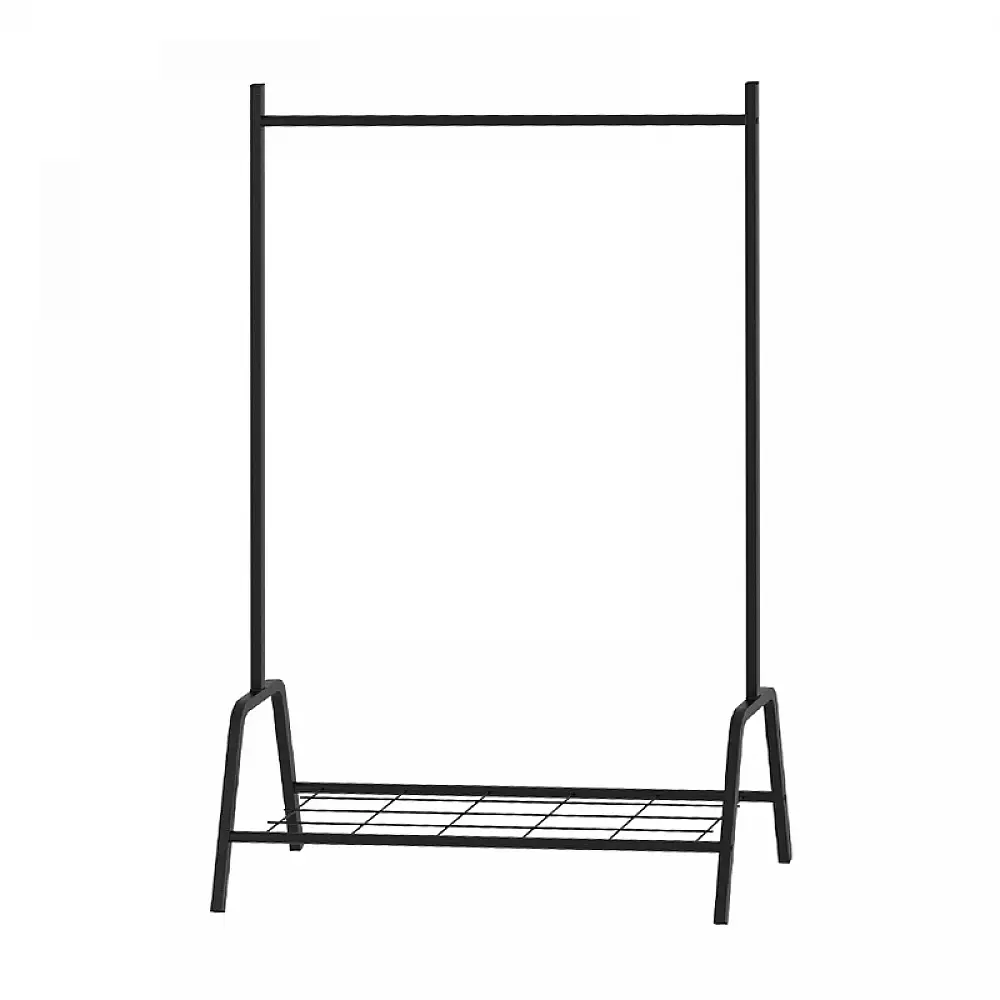 Επιδαπέδια κρεμάστρα Selman Megapap μεταλλική χρώμα μαύρο 87,6x36x136εκ. | GP041-0101,1