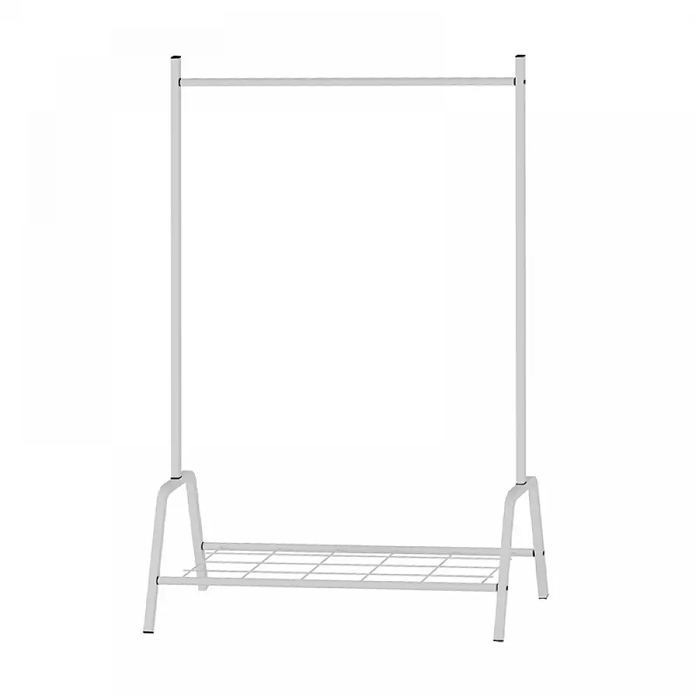 Επιδαπέδια κρεμάστρα Selman Megapap μεταλλική χρώμα λευκό 87,6x36x136εκ. | GP041-0101,2