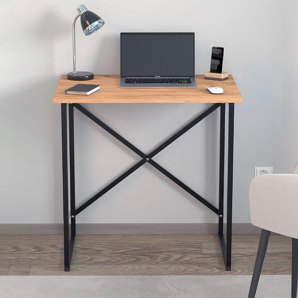 Γραφείο εργασίας Verne Megapap χρώμα pine oak 75x52x73,8εκ. | GP041-0103,1