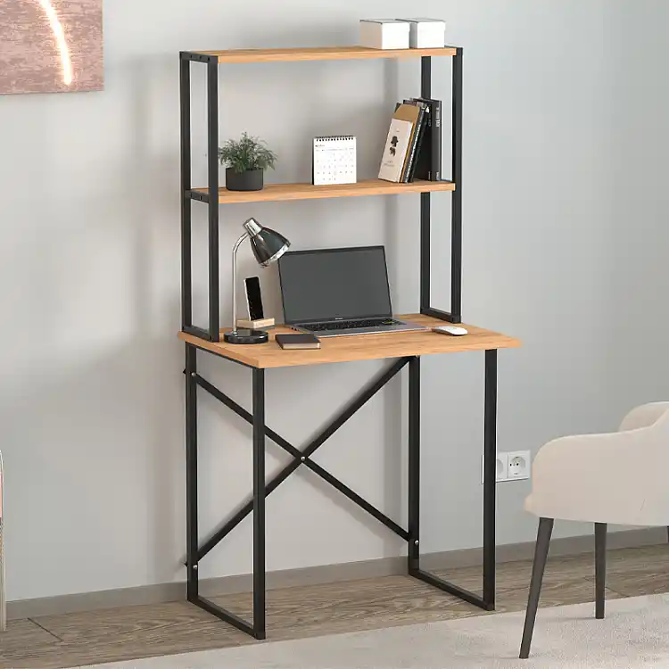 Γραφείο εργασίας Pope Megapap χρώμα pine oak 73x52x146εκ. - GP041-0104,1