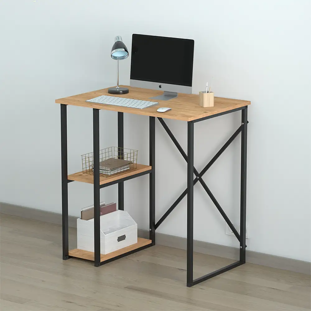 Γραφείο εργασίας Verno Megapap χρώμα pine oak 90x59,8x92,8εκ. | GP041-0108,1