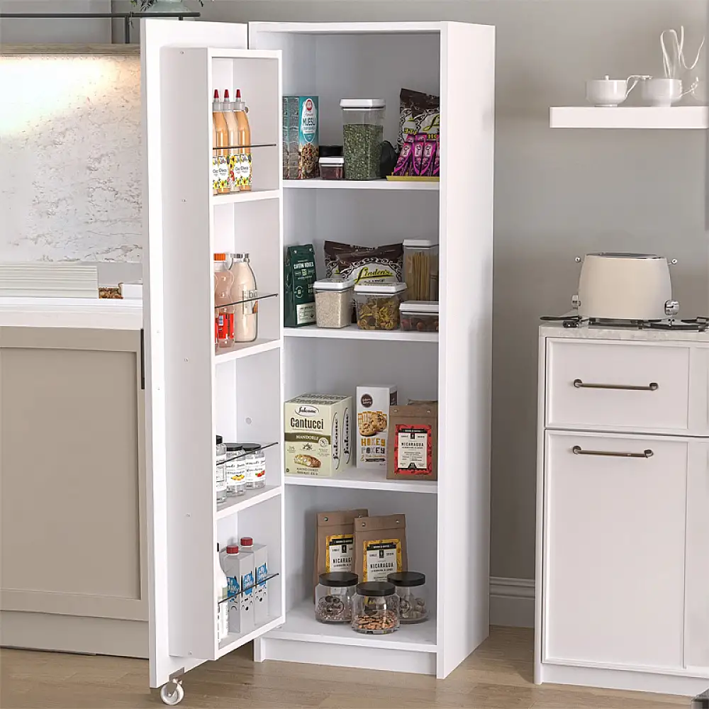 Ντουλάπι κουζίνας - μπάνιου Altay Megapap χρώμα λευκό 48,9x44,1x155,5εκ. | GP041-0113,1