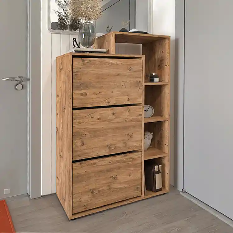 Παπουτσοθήκη Lego Megapap χρώμα pine oak 90x32x143εκ. | GP041-0119,1