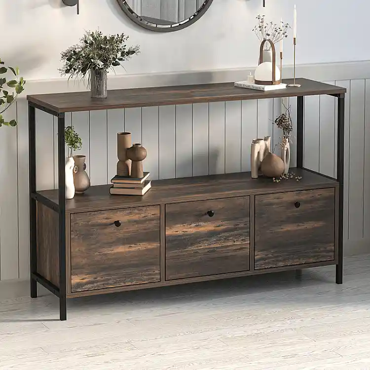 Μπουφές Mars Megapap χρώμα rustic καρυδί 122x36x80,1εκ. | GP041-0122,1