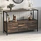 Μπουφές Mars Megapap χρώμα rustic καρυδί 122x36x80,1εκ. Μπουφές Mars Megapap χρώμα rustic καρυδί 122x36x80,1εκ.
