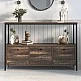 Μπουφές Mars Megapap χρώμα rustic καρυδί 122x36x80,1εκ. Μπουφές Mars Megapap χρώμα rustic καρυδί 122x36x80,1εκ.
