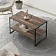 Τραπεζάκι σαλονιού Giza Megapap χρώμα rustic καρυδί 90,2x50,3x50,4εκ. Τραπεζάκι σαλονιού Giza Megapap χρώμα rustic καρυδί 90,2x50,3x50,4εκ.
