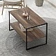 Τραπεζάκι σαλονιού Giza Megapap χρώμα rustic καρυδί 90,2x50,3x50,4εκ. Τραπεζάκι σαλονιού Giza Megapap χρώμα rustic καρυδί 90,2x50,3x50,4εκ.