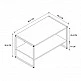 Τραπεζάκι σαλονιού Giza Megapap χρώμα rustic καρυδί 90,2x50,3x50,4εκ. Τραπεζάκι σαλονιού Giza Megapap χρώμα rustic καρυδί 90,2x50,3x50,4εκ.
