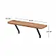 Ραφιέρα τοίχου Barca Megapap χρώμα pine oak 60x17,5x20,4εκ. | GP041-0134,1