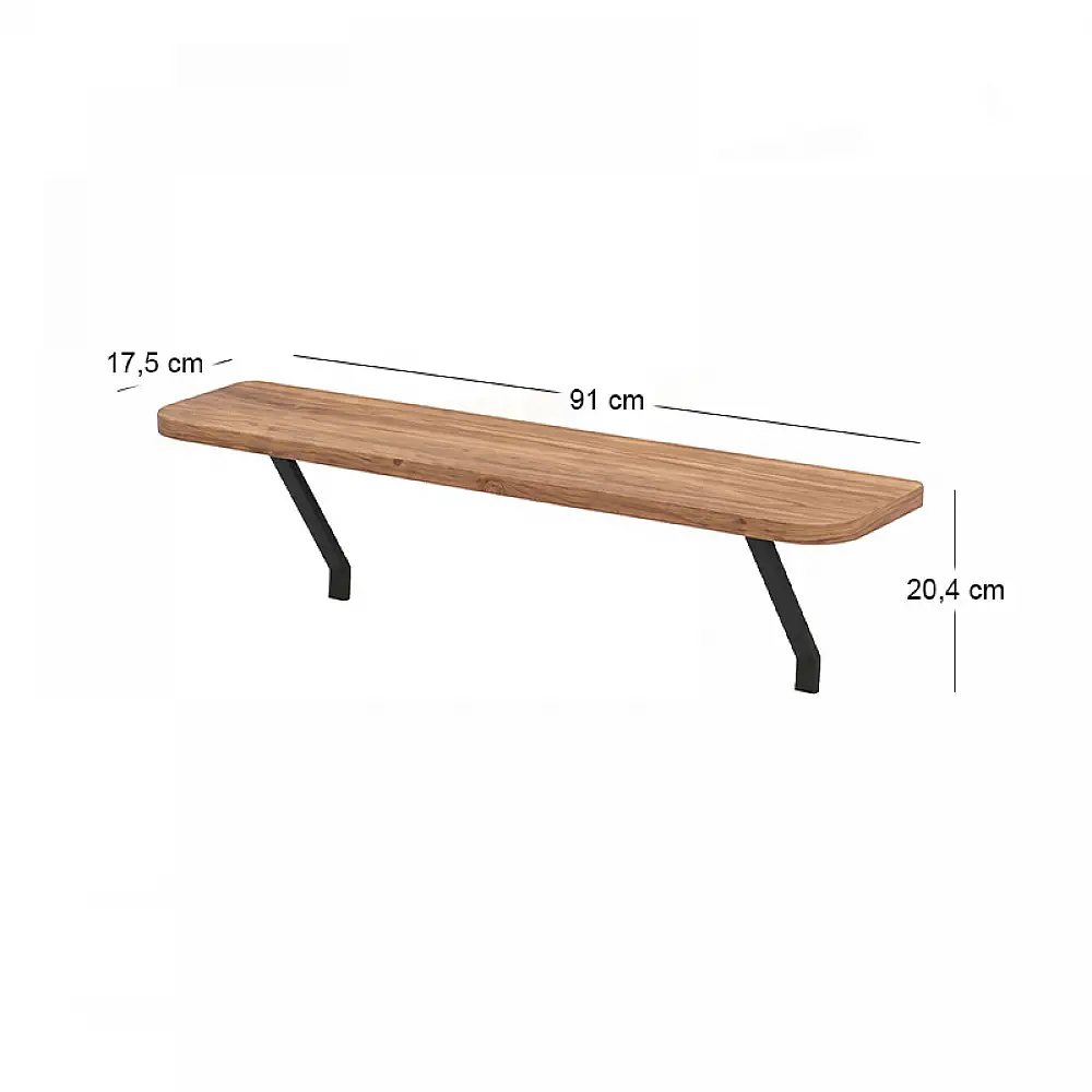 Ραφιέρα τοίχου Barca Megapap χρώμα pine oak 91x17,5x20,4εκ. | GP041-0135,1