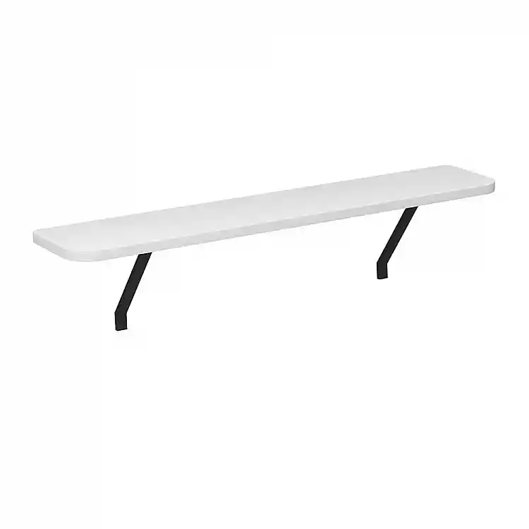 Ραφιέρα τοίχου Barca Megapap χρώμα λευκό 91x17,5x20,4εκ. | GP041-0135,2