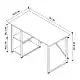 Έπιπλο πλυντηρίου Verno Megapap χρώμα pine oak 90x59,8x92,8εκ. | GP041-0138,1