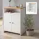 Παπουτσοθήκη - Ντουλάπι Efsun Megapap χρώμα λευκό - sapphire oak 62x35x86εκ. | GP041-0140,1