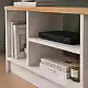 Έπιπλο τηλεόρασης Bahama Megapap χρώμα λευκό - sapphire oak 120x35x46,5εκ. | GP041-0142,1