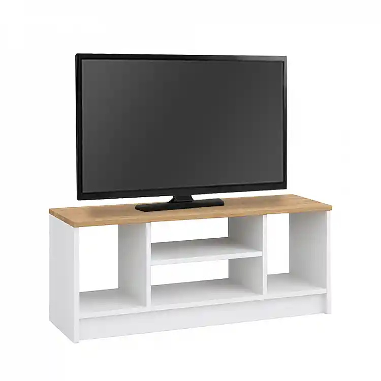 Έπιπλο τηλεόρασης Bahama Megapap χρώμα λευκό - sapphire oak 120x35x46,5εκ. | GP041-0142,1