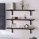 Ραφιέρα τοίχου Versa Megapap 3 τεμαχίων χρώμα pine oak 80x19x17εκ. | GP041-0144,1