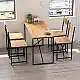 Σετ τραπεζαρία 5τμχ Maysa Megapap χρώμα pine oak 120x52,7x71,8εκ. | GP041-0145,1