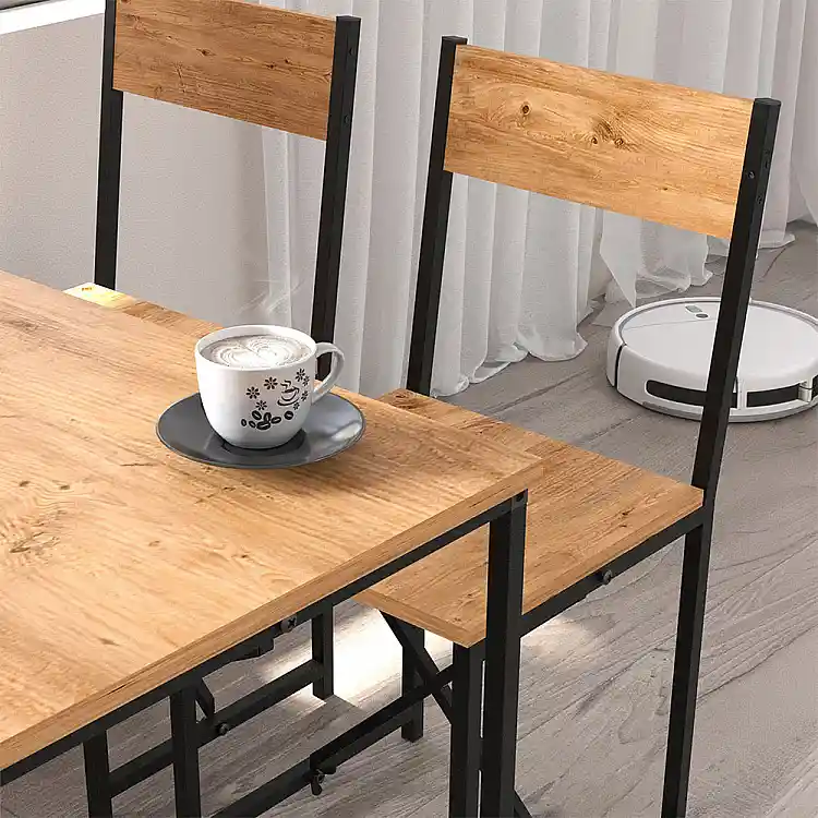 Σετ τραπεζαρία 5τμχ Maysa Megapap χρώμα pine oak 120x52,7x71,8εκ. | GP041-0145,1