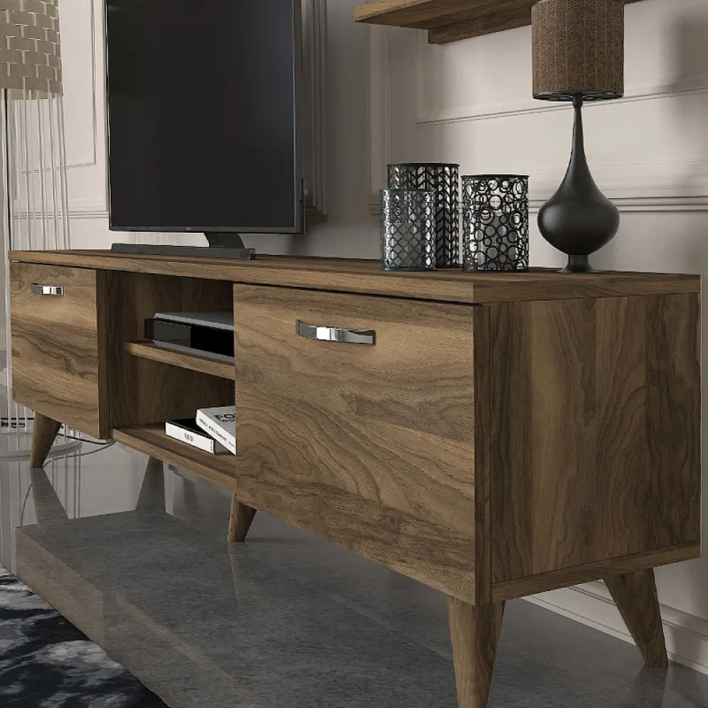 Έπιπλο τηλεόρασης Colin Megapap χρώμα καρυδί 150x29,5x40,6εκ. - GP042-0007,3 Έπιπλο τηλεόρασης Colin Megapap χρώμα καρυδί 150x29,5x40,6εκ. - GP042-0007,3