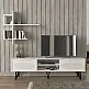 Σύνθεση τηλεόρασης Salerno Megapap χρώμα λευκό 180x35x51εκ. Σύνθεση τηλεόρασης Salerno Megapap χρώμα λευκό 180x35x51εκ.