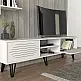 Σύνθεση τηλεόρασης Salerno Megapap χρώμα λευκό 180x35x51εκ. Σύνθεση τηλεόρασης Salerno Megapap χρώμα λευκό 180x35x51εκ.