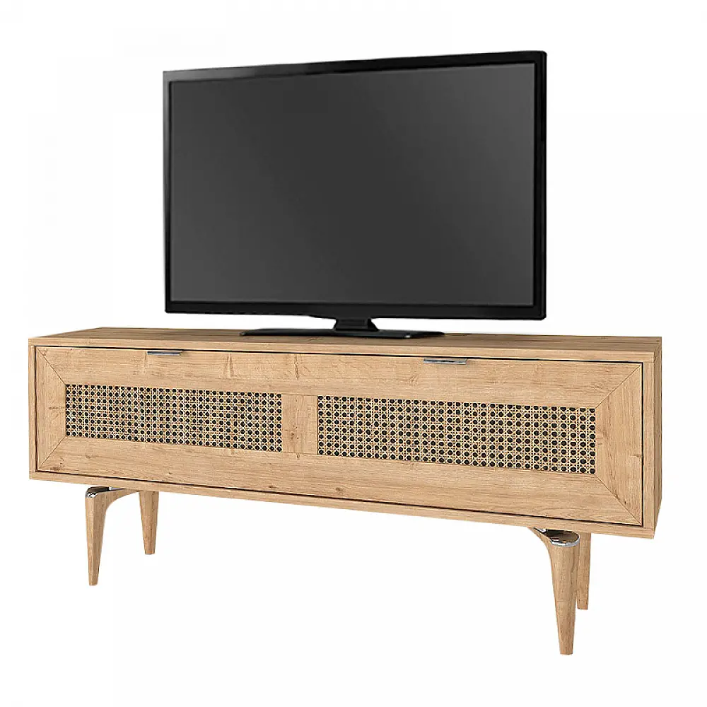 Έπιπλο τηλεόρασης Sirona Megapap χρώμα sapphire oak 140x30x55εκ. - GP042-0022,1
