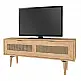 Έπιπλο τηλεόρασης Sirona Megapap χρώμα sapphire oak 140x30x55εκ. - GP042-0022,1