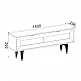 Έπιπλο τηλεόρασης Sirona Megapap χρώμα sapphire oak 140x30x55εκ. - GP042-0022,1