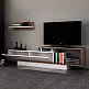 Έπιπλο τηλεόρασης Novara Megapap χρώμα λευκό - καρυδί 180x29,6x45εκ. - GP042-0029,2