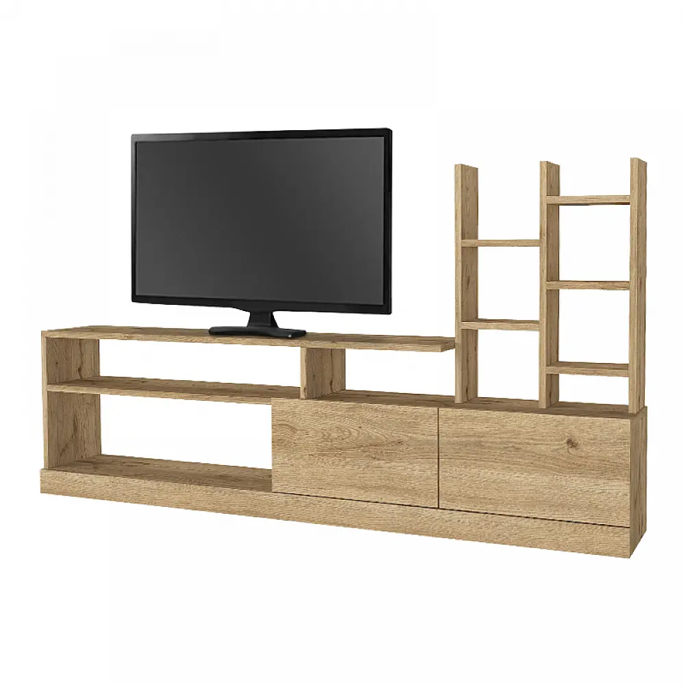 Σύνθεση τηλεόρασης Pesaro Megapap χρώμα sepet oak 165x25x91,3εκ. - GP042-0030,2 Σύνθεση τηλεόρασης Pesaro Megapap χρώμα sepet oak 165x25x91,3εκ. - GP042-0030,2